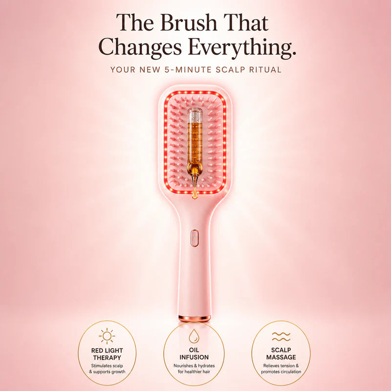 HairLoom Red Light Therapy Scalp Brush