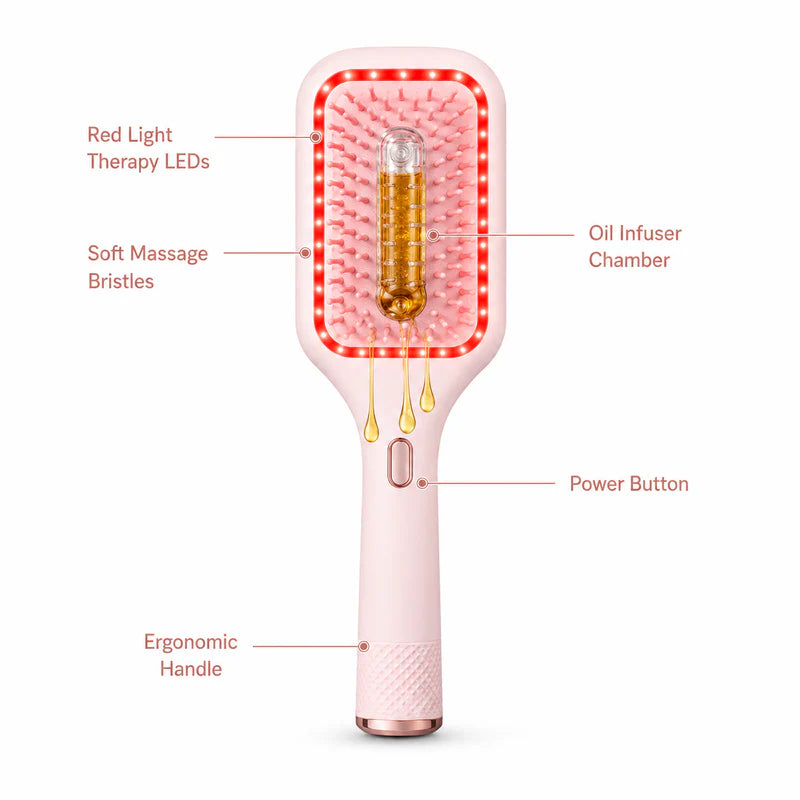 HairLoom Red Light Therapy Scalp Brush